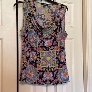 Chaps sleeveless blouse sz large